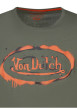 Thumbnail T-shirt en coton kaki avec le logo imprimé et une coupe droite - Image 3