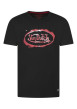 Thumbnail T-shirt en coton noir avec le logo imprimé et une coupe droite