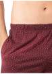 Thumbnail Pyjama court en coton bleu marine à col v avec des minis motifs sur le short - Image 6