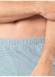 Thumbnail Pyjama court en coton bleu clair à rayures avec un col tunisien - Image 6
