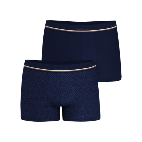 Lot de 2 boxers classiques en coton bleus...