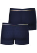 Thumbnail Lot de 2 boxers classiques en coton bleus marine à imprimé monogrammes - Image 2