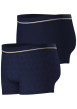 Thumbnail Lot de 2 boxers classiques en coton bleus marine à imprimé monogrammes - Image 3