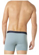 Thumbnail Lot de 3 boxers classiques en coton bleus unis avec le nom de la marque - Image 2