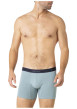 Thumbnail Lot de 3 boxers classiques en coton bleus unis avec le nom de la marque - Image 3