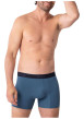 Thumbnail Lot de 3 boxers classiques en coton bleus unis avec le nom de la marque - Image 4