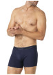 Thumbnail Lot de 3 boxers classiques en coton bleus unis avec le nom de la marque - Image 5