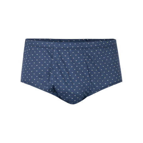 Slip en coton bleu marine à taille haute avec...