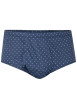 Thumbnail Slip en coton bleu marine à taille haute avec des minis motifs imprimés