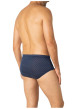 Thumbnail Slip en coton bleu marine à taille haute avec des minis motifs imprimés - Image 2