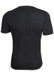 Thumbnail T-shirt en laine mélangée noir chiné à coupe près du corps et col rond - Image 2