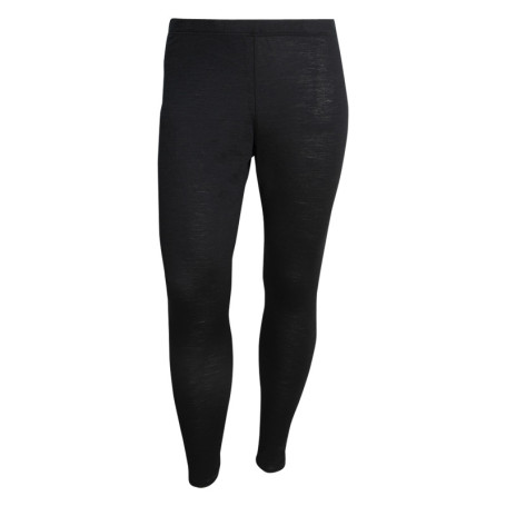 Legging en laine mélangée noir chiné avec une...