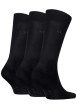 Thumbnail Lot de 3 paires de chaussettes hautes noires unies à coupe haute - Image 2