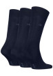 Thumbnail Lot de 3 paires de chaussettes hautes marine unies avec une coupe haute - Image 2