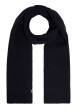 Thumbnail Echarpe marine en maille tricotée ornée du patch de la marque
