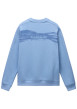 Thumbnail Sweat en coton bleu imprimé avec une coupe droite et un col rond - Image 2