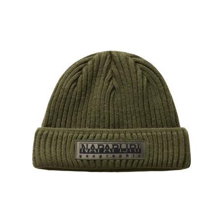 Bonnet kaki en maille tricotée avec nom de la...