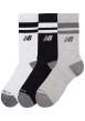 Thumbnail Lot de 3 paires de chaussettes hautes multicolores rayées avec logo imprimé - Image 2