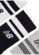Thumbnail Lot de 3 paires de chaussettes hautes multicolores rayées avec logo imprimé - Image 4