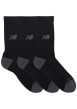 Thumbnail Lot de 3 paires de chaussettes hautes noires unies avec logo imprimé - Image 3