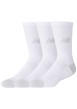Thumbnail Lot de 3 paires de chaussettes hautes blanches unies avec logo imprimé