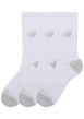 Thumbnail Lot de 3 paires de chaussettes hautes blanches avec logo et bords côtelés - Image 2