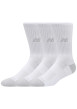 Thumbnail Lot de 3 paires de chaussettes hautes blanches avec logo et bords côtelés - Image 3