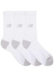 Thumbnail Lot de 3 paires de chaussettes hautes blanches unies avec logo imprimé - Image 3