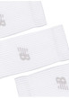 Thumbnail Lot de 3 paires de chaussettes hautes blanches unies avec logo imprimé - Image 4