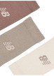 Thumbnail Lot de 3 paires de chaussettes hautes multicolores unies avec logo imprimé - Image 4