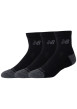 Thumbnail Lot de 3 paires de chaussettes basses noires unies avec logo imprimé