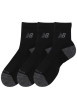 Thumbnail Lot de 3 paires de chaussettes basses noires unies avec logo imprimé - Image 2