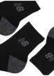 Thumbnail Lot de 3 paires de chaussettes basses noires unies avec logo imprimé - Image 4