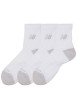 Thumbnail Lot de 3 paires de chaussettes basses blanches unies avec logo imprimé - Image 2
