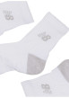 Thumbnail Lot de 3 paires de chaussettes basses blanches unies avec logo imprimé - Image 4