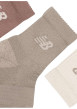 Thumbnail Lot de 3 paires de chaussettes basses multicolores unies avec logo imprimé - Image 4