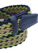 Thumbnail Ceinture kaki unie tressée avec une boucle de fermeture en argenté - Image 3