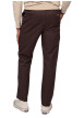 Thumbnail Pantalon chino en coton marron uni avec une coupe droite et logo iconique - Image 2