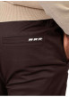 Thumbnail Pantalon chino en coton marron uni avec une coupe droite et logo iconique - Image 3