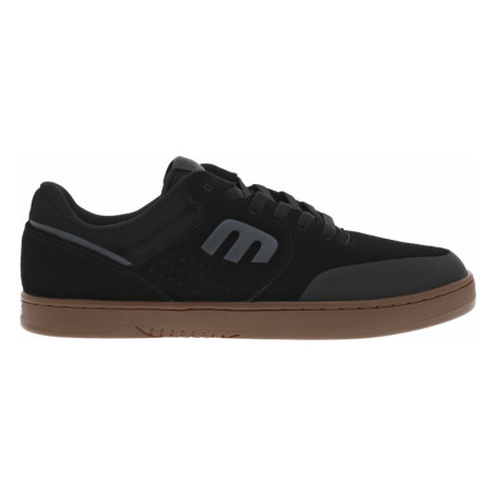 Baskets noires en cuir à talon plat avec des...