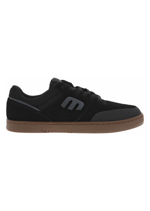 Baskets noires en cuir à talon plat avec des...