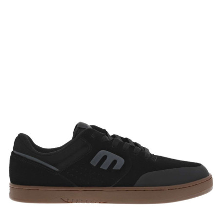 Baskets noires en cuir à talon plat avec des...