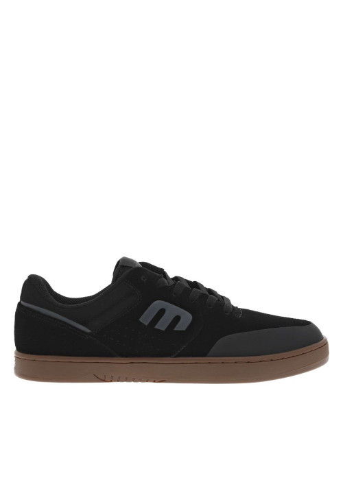 Baskets noires en cuir à talon plat avec des...