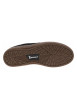 Thumbnail Baskets noires en cuir à talon plat avec des lacets et logo gris - Image 5