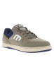 Thumbnail Baskets kaki en cuir à talon plat avec des lacets et un logo blanc - Image 3