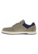 Thumbnail Baskets kaki en cuir à talon plat avec des lacets et un logo blanc - Image 2