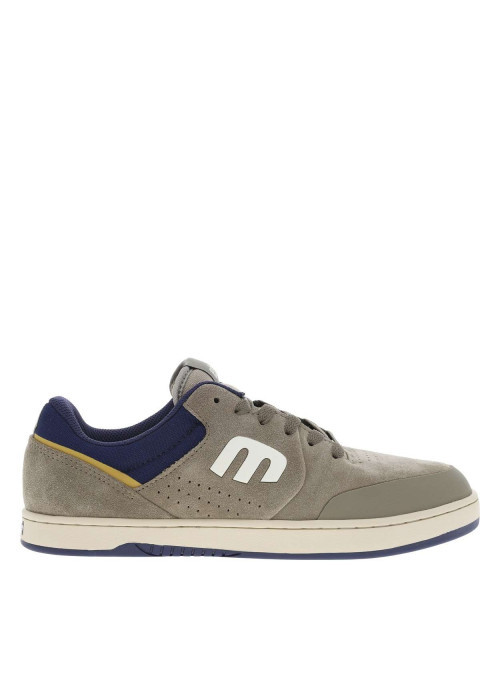 Baskets kaki en cuir à talon plat avec des...