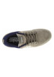 Thumbnail Baskets kaki en cuir à talon plat avec des lacets et un logo blanc - Image 4