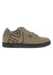 Thumbnail Mocassins en cuir marron avec semelle à talon plat et soufflets élastiqués
