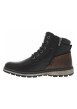 Thumbnail Bottines noires à talon plat pourvues d'une fermeture zippée et de lacets - Image 2